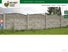 Tablet Screenshot of ogrodzenia-betonowe.waw.pl